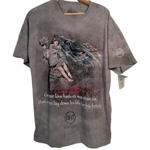 The Mountain Operation Hat Trick Shirt L Jason Bullard Military Art USA Soldier